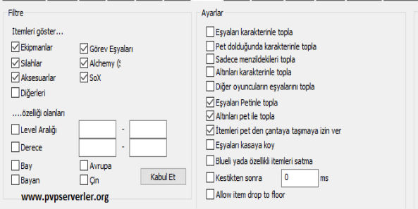 Mbot Toplanacak İtemleri Ayarlama (Pet Ayarlama)