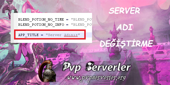 Metin2 Pvp Server Adı Değiştirme